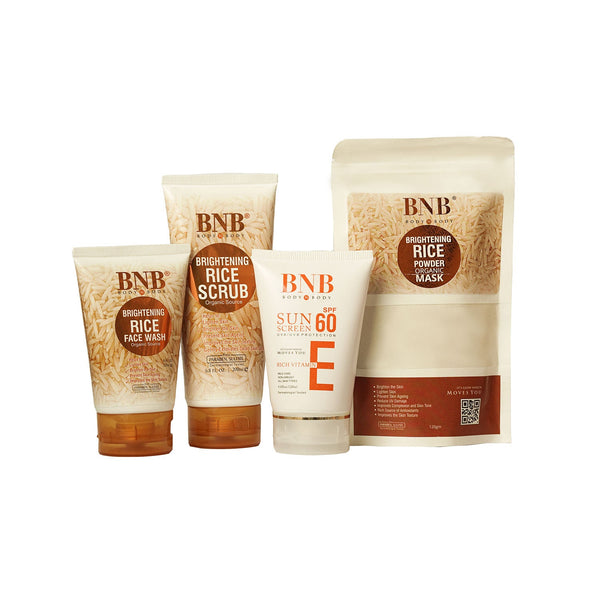 BNB Radiance Resurgence Bundle (Rice Extract Kit + Vitamin E Spf60)