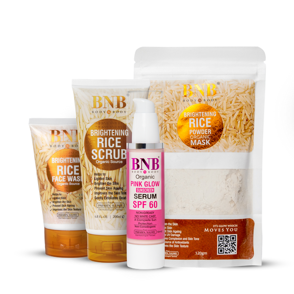 BNB Opulent Glow Bundle (Rice Extract Kit + Pink Glow Spf60)